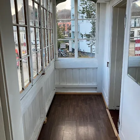 Old Rustic Simple Swiss Flat 60m2 Authentic Center Parking Small Bath 公寓 布格多夫