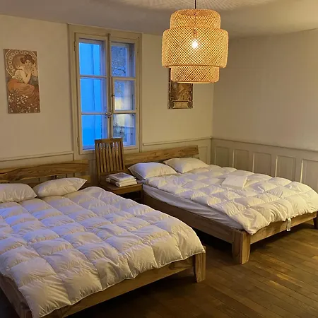 公寓 Old Rustic Simple Swiss Flat 60m2 Authentic Center Parking Small Bath 布格多夫